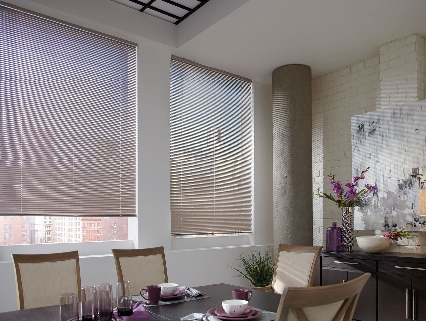 2014_MPM_LR_Aluminum Blinds_Dining Room